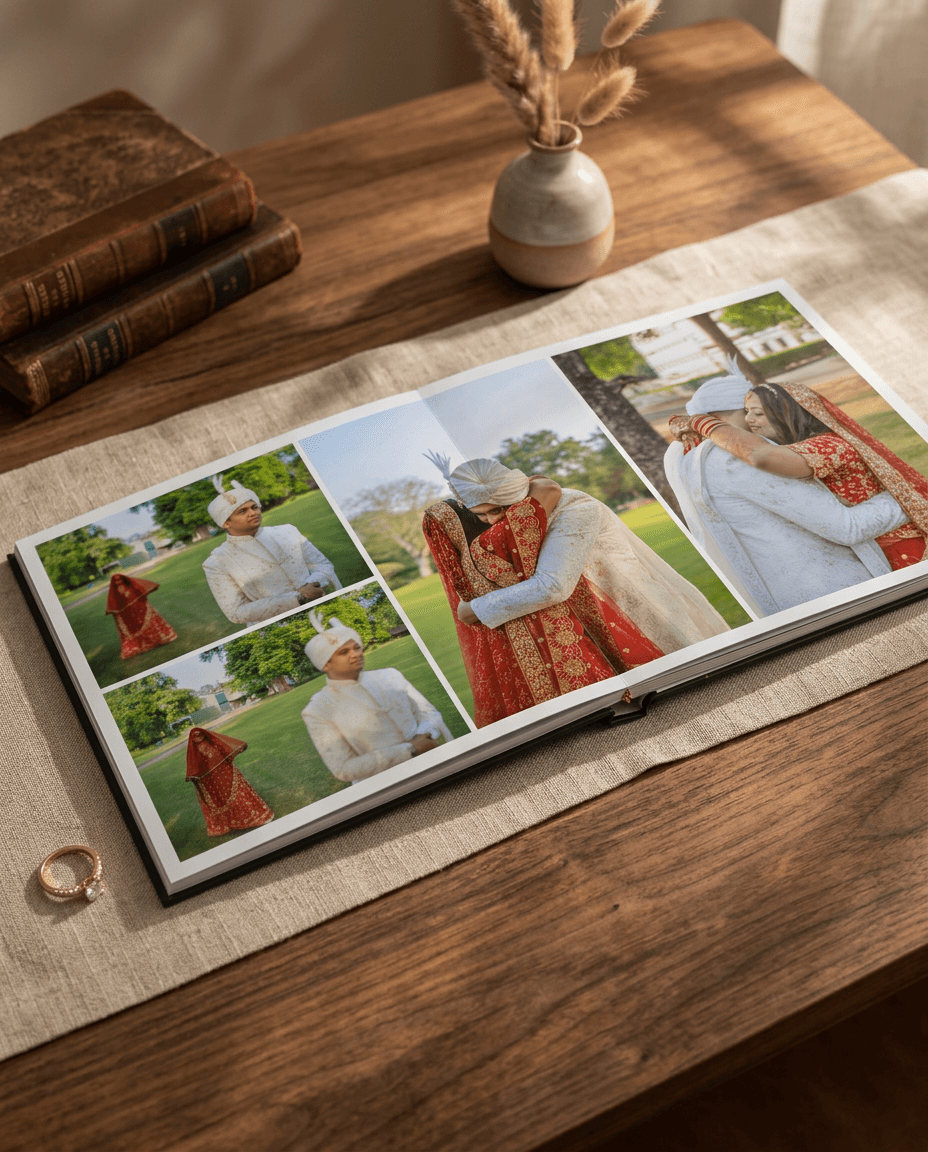 Premium photobook with minimalist design
